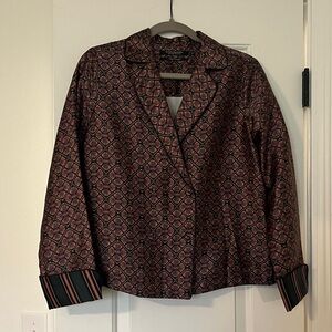 Scotch and soda field of stars double breasted button down